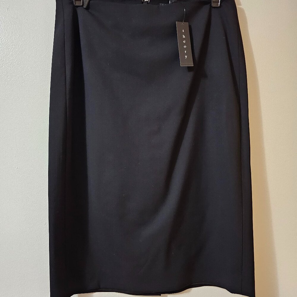 Theory Brand Black Pencil Skirt